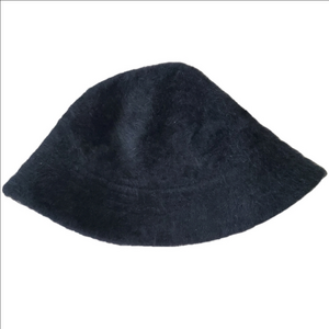 Angora Rabbit Hair Blend Bucket Hat Soft with Elastic Band Inside